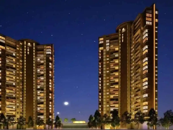 Beautiful interiors of 4BHK luxury flat in Prestige Fairfield, showcasing stylish kitchen and premium fittings in a high-rise Bangalore apartment.