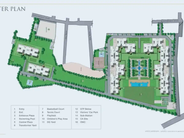 Master Plan of Luxury flats for sale in Bangalore – Sobha Royal Pavilion Sarjapur Road, premium homes with Rajputana-inspired design.