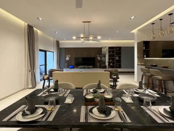 Ultra-luxury 4BHK high-rise apartments in BTM Layout, Bangalore at Cornerstone Akhinta Residences with panoramic city views and premium finishes.