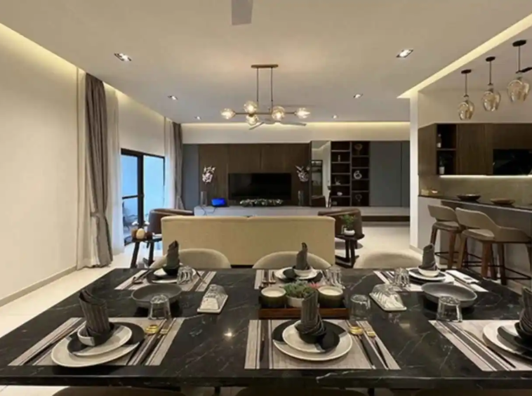 Ultra-luxury 4BHK high-rise apartments in BTM Layout, Bangalore at Cornerstone Akhinta Residences with panoramic city views and premium finishes.